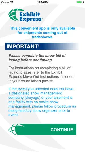 Exhibit Express screenshot 4