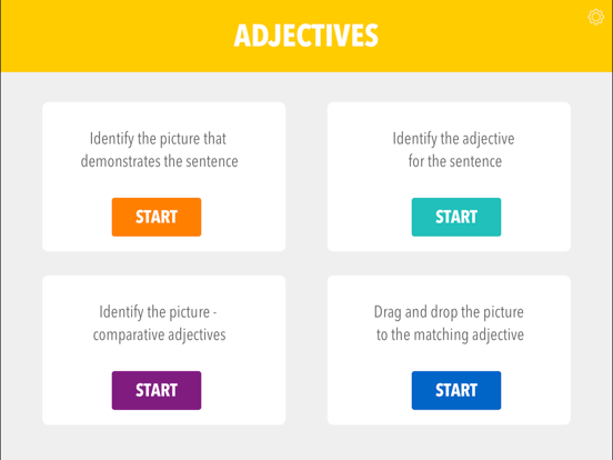 Adjectives by Teach Speech app screenshot