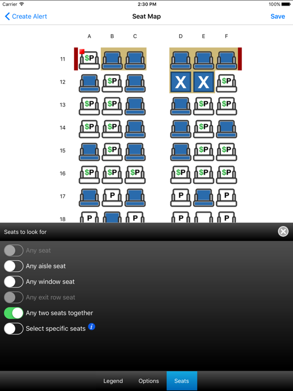 Screenshot #5 pour Seat Alerts