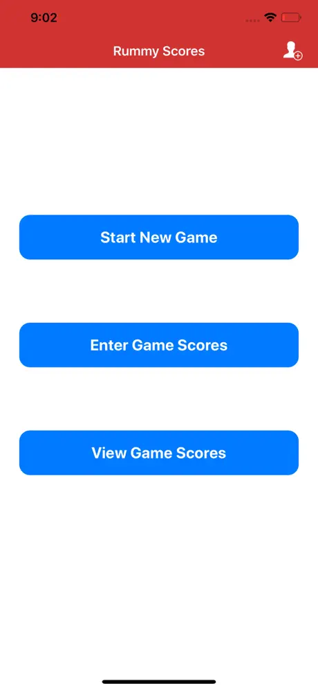 Rummy Score Sheet
