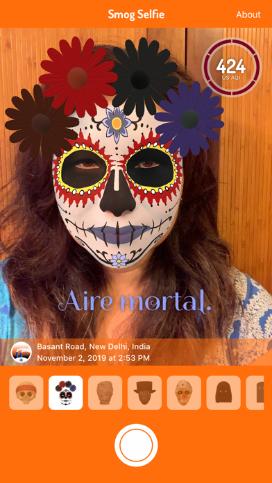 Smog Selfie iPhone screenshot 8 - Weather app