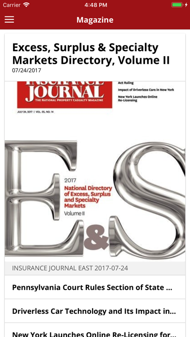 Insurance Journal News iPhone screenshot 5 - News app