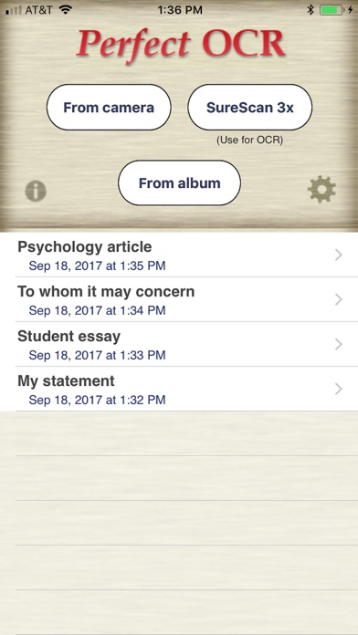Screenshot #1 pour Perfect OCR