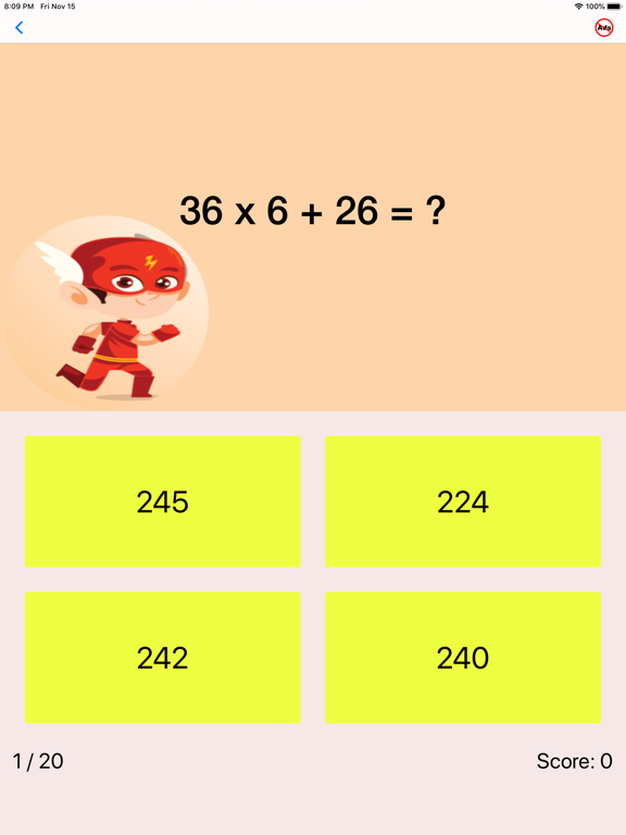 Third Grade Math Quiz iPad screenshot 9 - Education app
