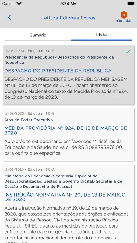 Diário Oficial da União (DOU) screenshot 4 of 10