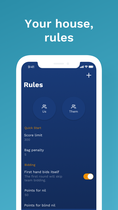Screenshot #1 pour Bookbag: Spades Scorekeeper