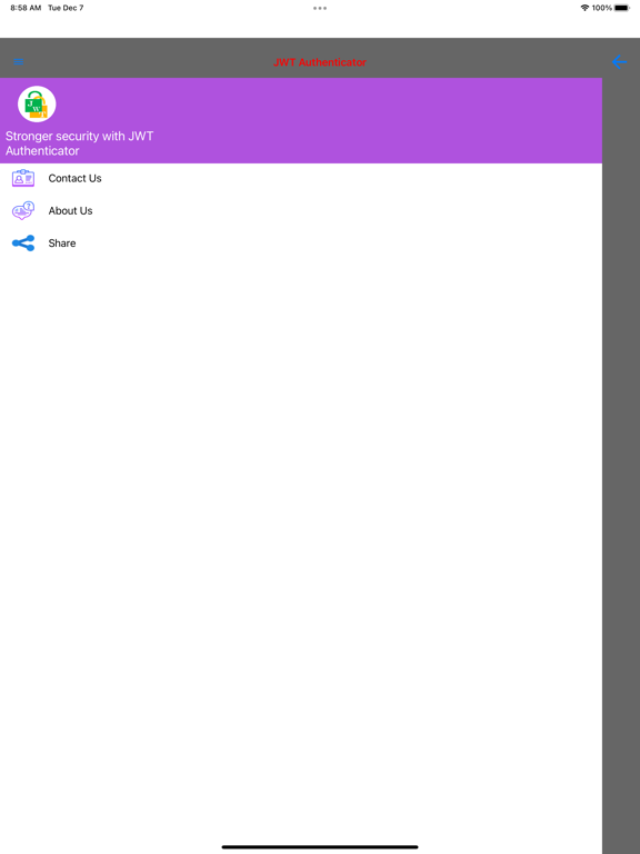 Screenshot #4 pour JWT Authenticator
