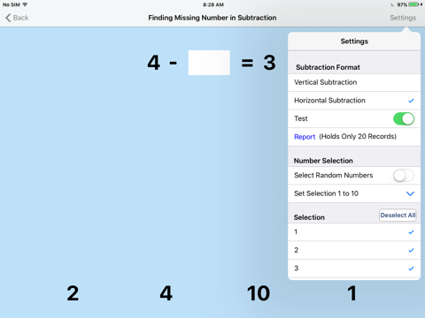 Screenshot #5 pour Find Missing in Subtraction