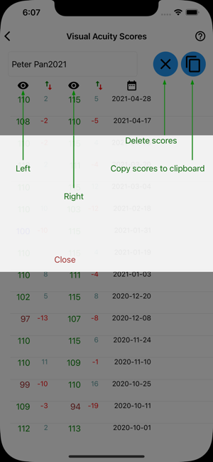 Eye Charts Screenshot