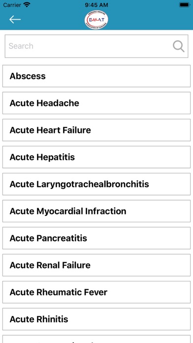 EMAT App Screenshot