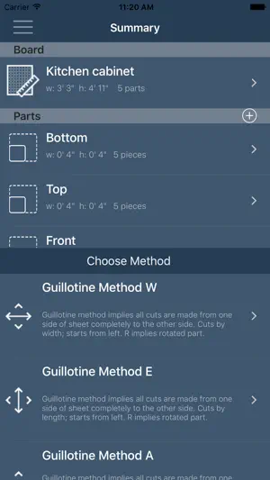 iOptiCut screenshot 3