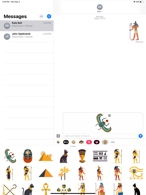 Screenshot #5 pour Ancient Egypt Gods Stickers