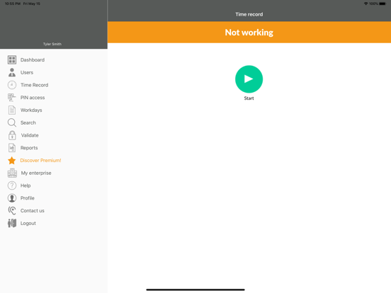 Screenshot #6 pour Bixpe Worktime Tracking