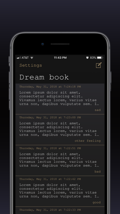 My Dream Book iPhone screenshot 2 - Book app