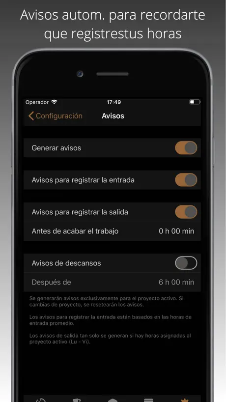 iboChron - Registro de trabajo