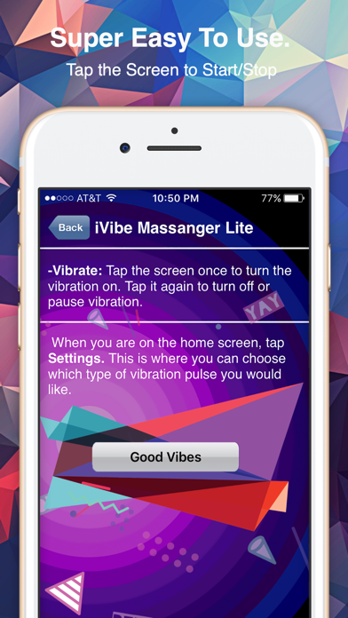iVibe Massager Vibration App Screenshot
