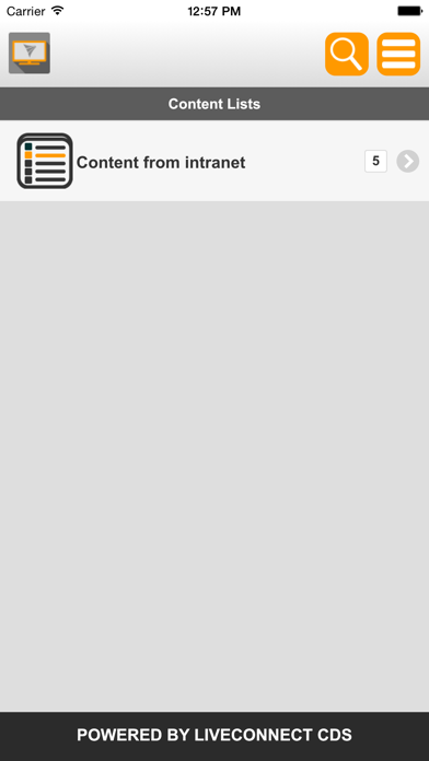 LiveConnect Mobile Organizer Screenshot