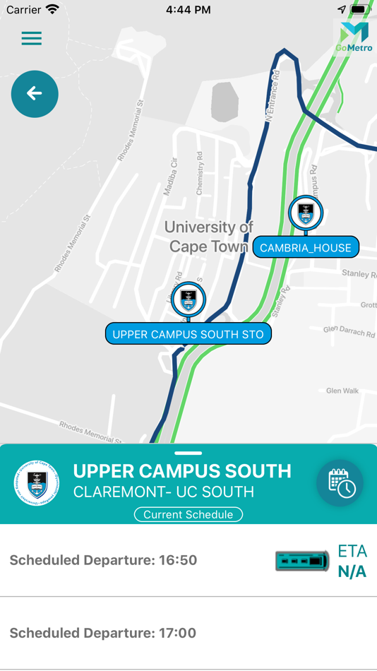 #3. UCT Shuttle App (iOS) 게시자: GoMetro Pty (Ltd)