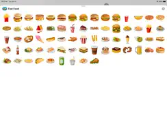 Fast Food Mc Burger Stickers iPad image 1