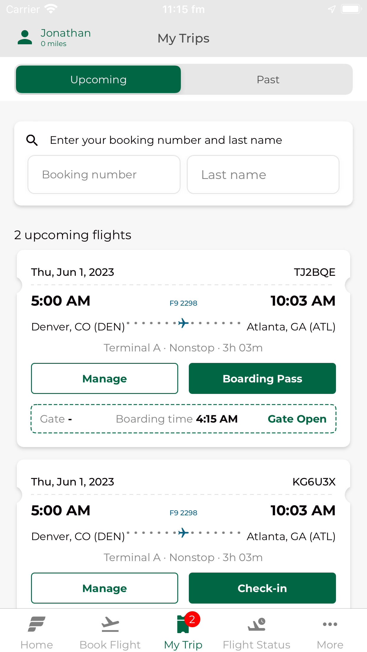 Frontier Airlines screenshot 5