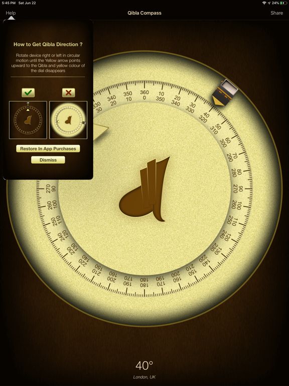 Qibla finder: Qibla Compass iPad screenshot 3