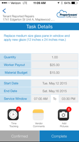 Propertyware Vendors screenshot