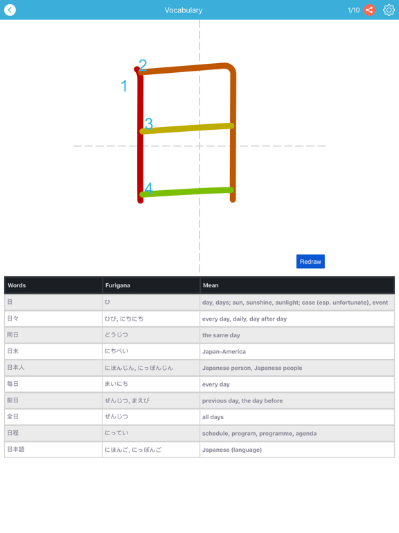 Kanji N5 & N4 - Play and Learn iPad screenshot 4 - Education app