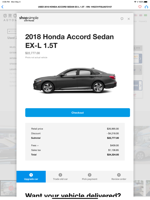 Group 1 Automotive iPad screenshot 3 - Shopping app