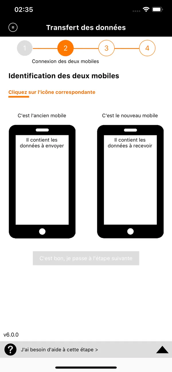 Screenshot #2 pour Transfert des données