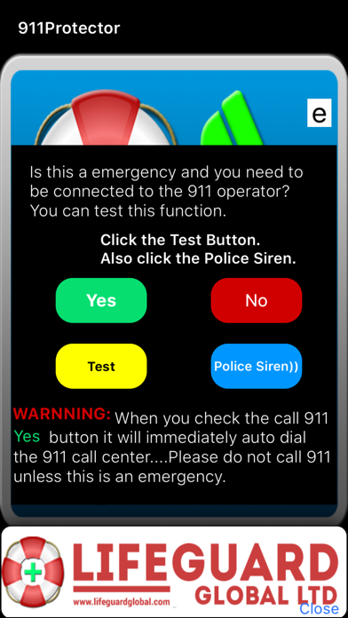 Screenshot #1 pour 911PROTECTOR