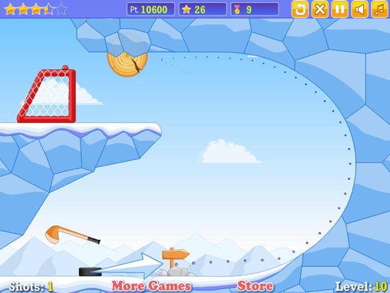Fancy ice hockey iPad screenshot