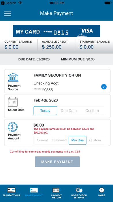 Family Security Cards Screenshot