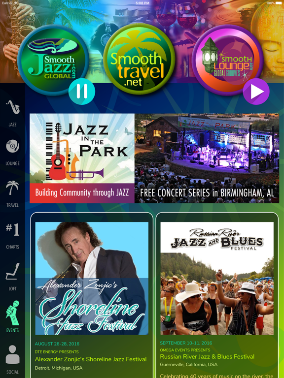 Smooth Global iPad screenshot 4 - Music app