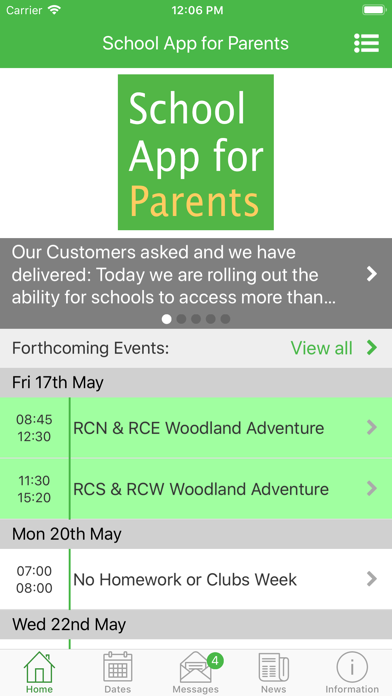 School App for Parents Screenshot