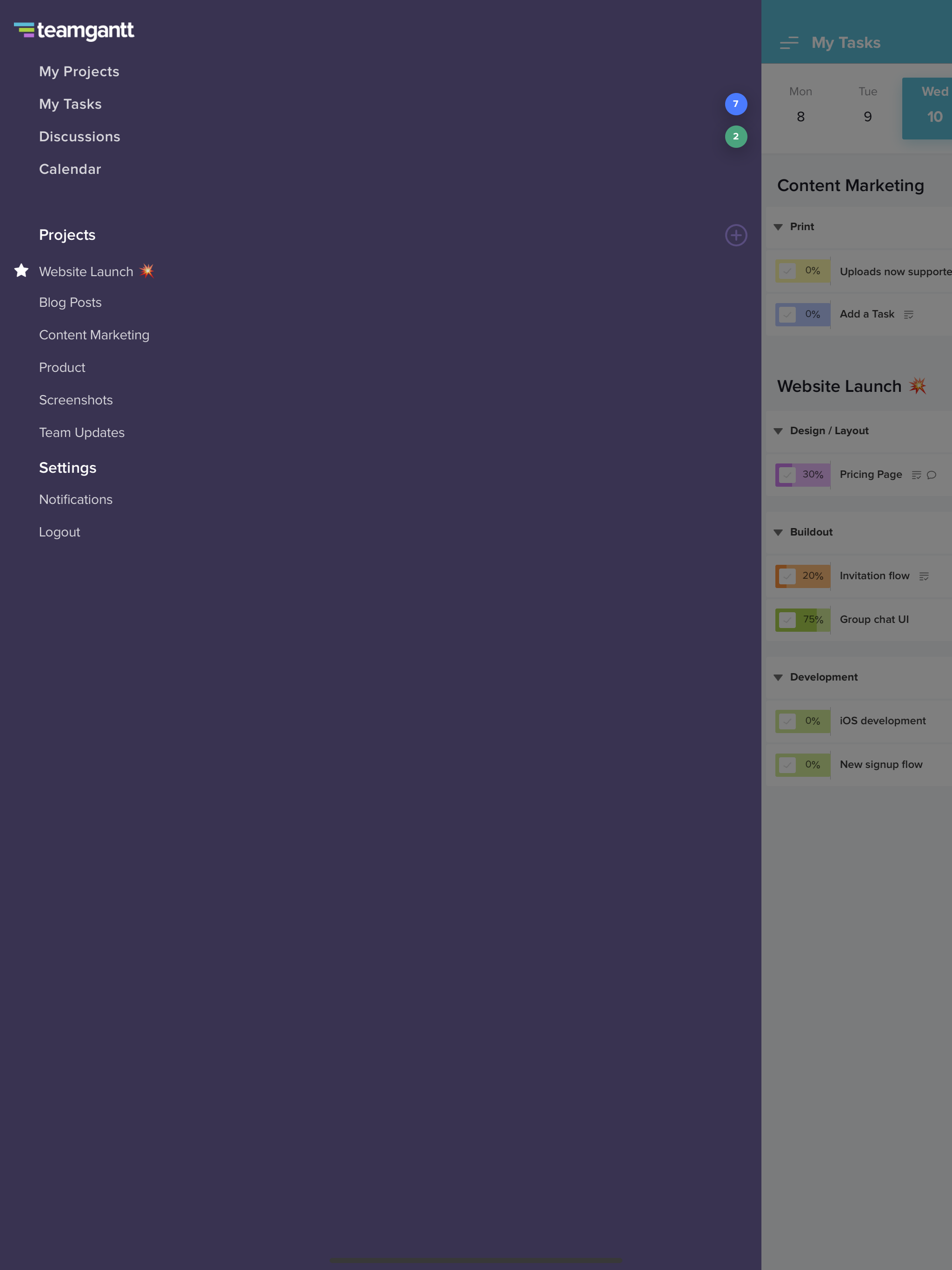 TeamGantt Companion screenshot 14