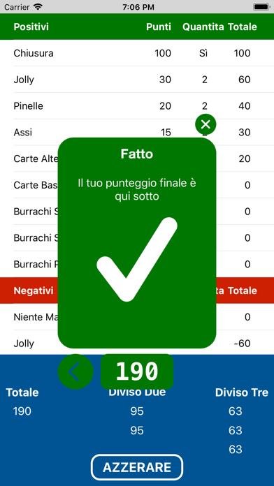 Burraco Calc Screenshot