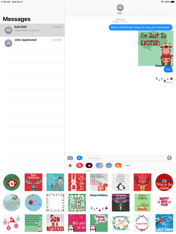 Screenshot #4 pour Winter Celebration Stickers