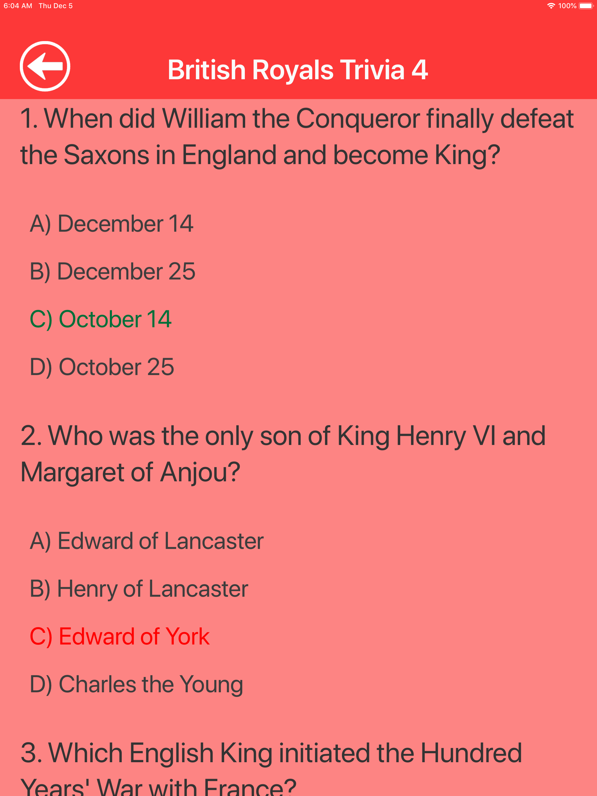 British Royals Trivia screenshot 11
