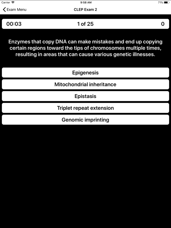 CLEP Biology Prep 2025-2026 iPad screenshot