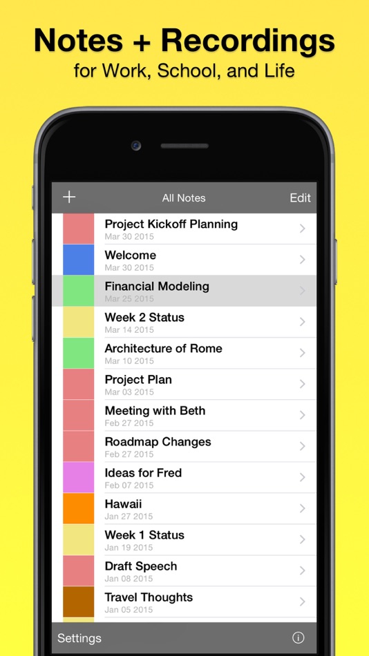 #1. Audio Notebook Pocket Recorder (iOS) 由: Qrayon, LLC