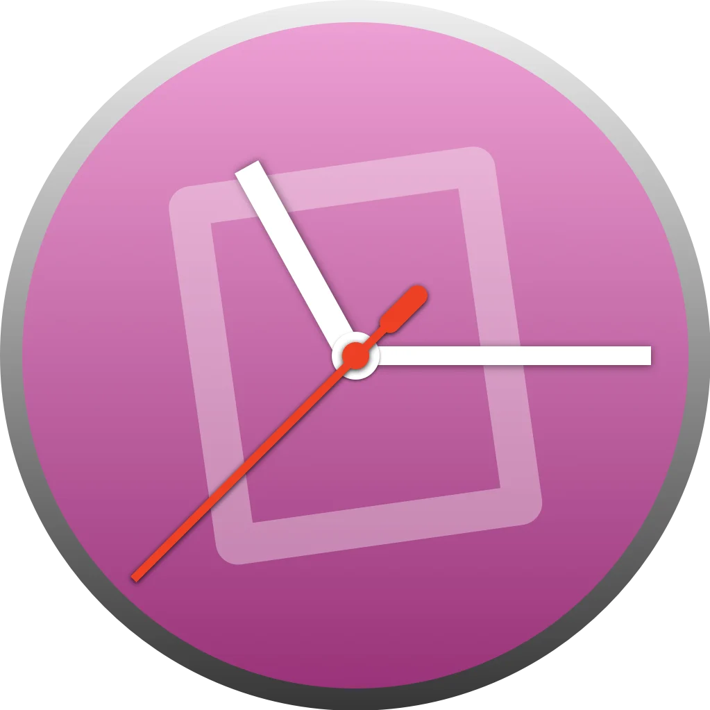 Focus - Active app and clock