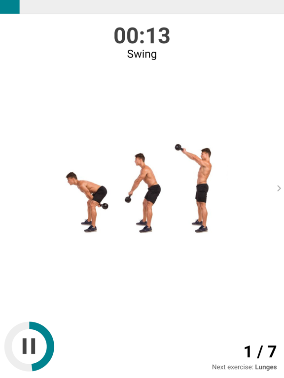 Screenshot #5 pour L'entraînement avec kettlebell