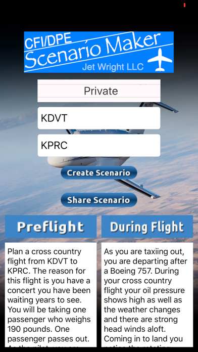 CFI DPE Scenario Maker Screenshot 2 of 4