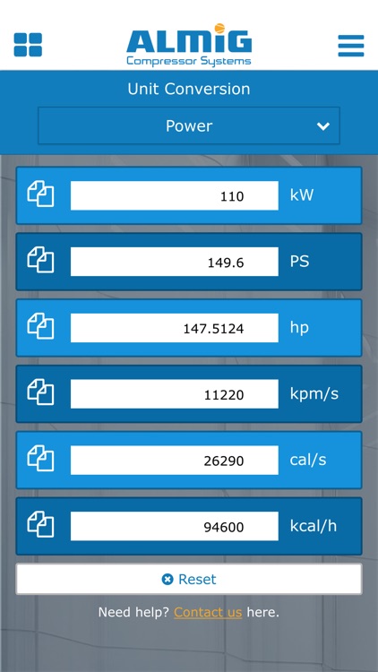 Compressed Air Calc by ALMiG