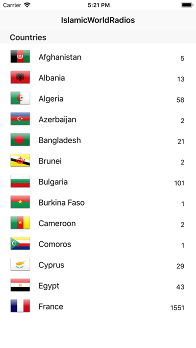 Islamic World Radio iPhone screenshot