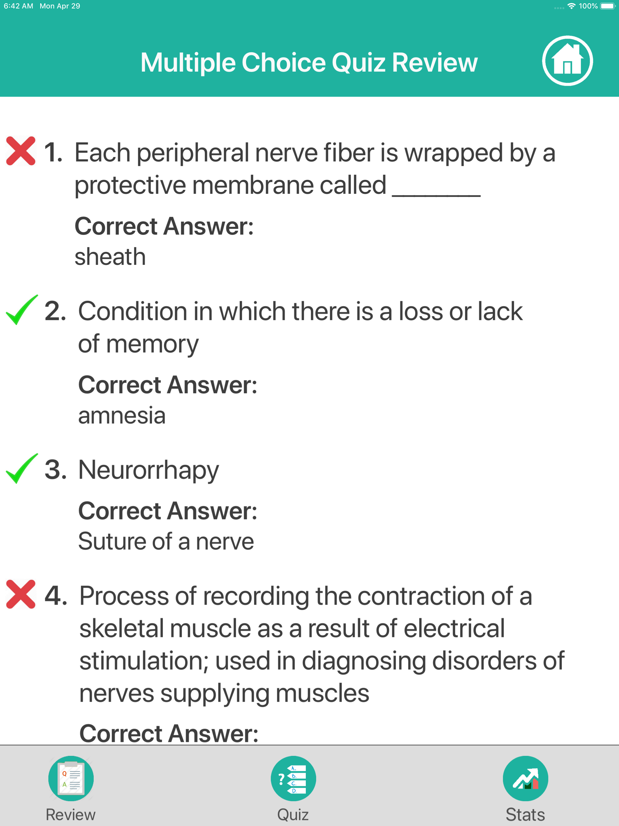 Nervous System Medical Terms screenshot 12