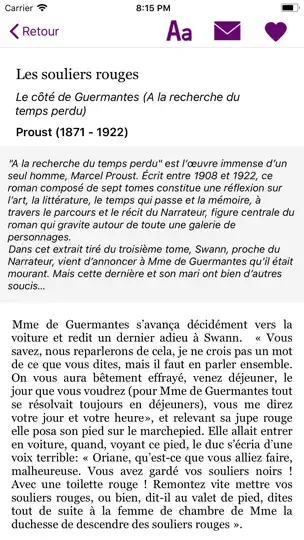 Capture d'écran de Un Texte Un Jour sur iPhone 3