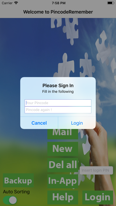 PincodeRemember app screenshot 3