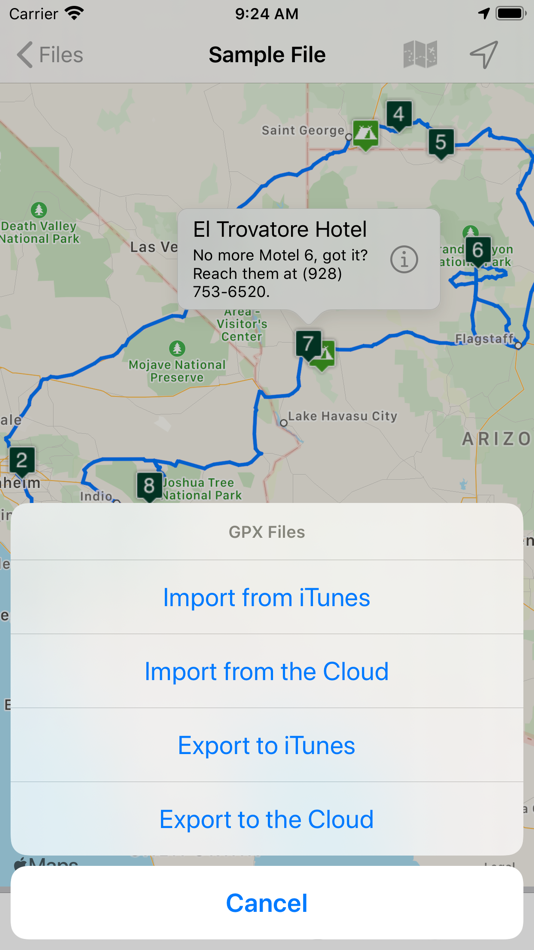 #10. Road Trip Planner™ (iOS) Ved: Kyle Modesitt
