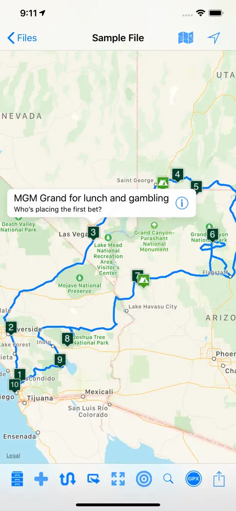 Road Trip Planner Viewer